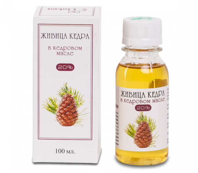 Живица кедра в кедровом масле 20% в Казани Живица кедра в кедровом масле 20% в Казани