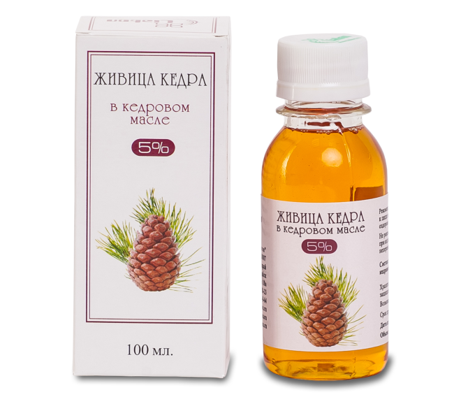 Живица кедра в кедровом масле 5% в Казани Живица кедра в кедровом масле 5% в Казани