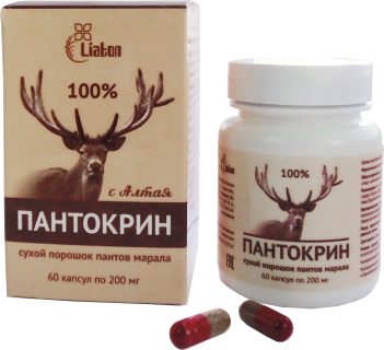 Пантокрин капсулы 0,2гр/60шт Пантокрин капсулы 0,2гр/60шт